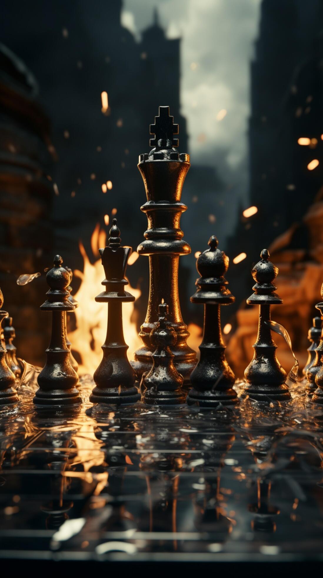 Chess, a metaphor for a businessmans game plan, strategy, and tactical  prowess Vertical Mobile Wallpaper AI Generated 31596788 Stock Photo at  Vecteezy