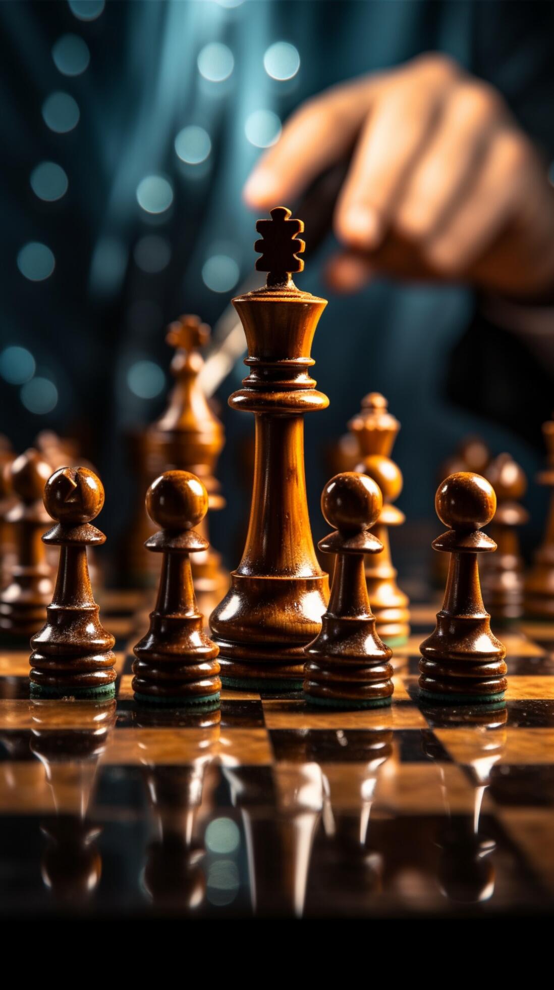 Checkmate A decisive business strategy ends the chess game with a kings  defeat Vertical Mobile Wallpaper AI Generated 31596780 Stock Photo at  Vecteezy