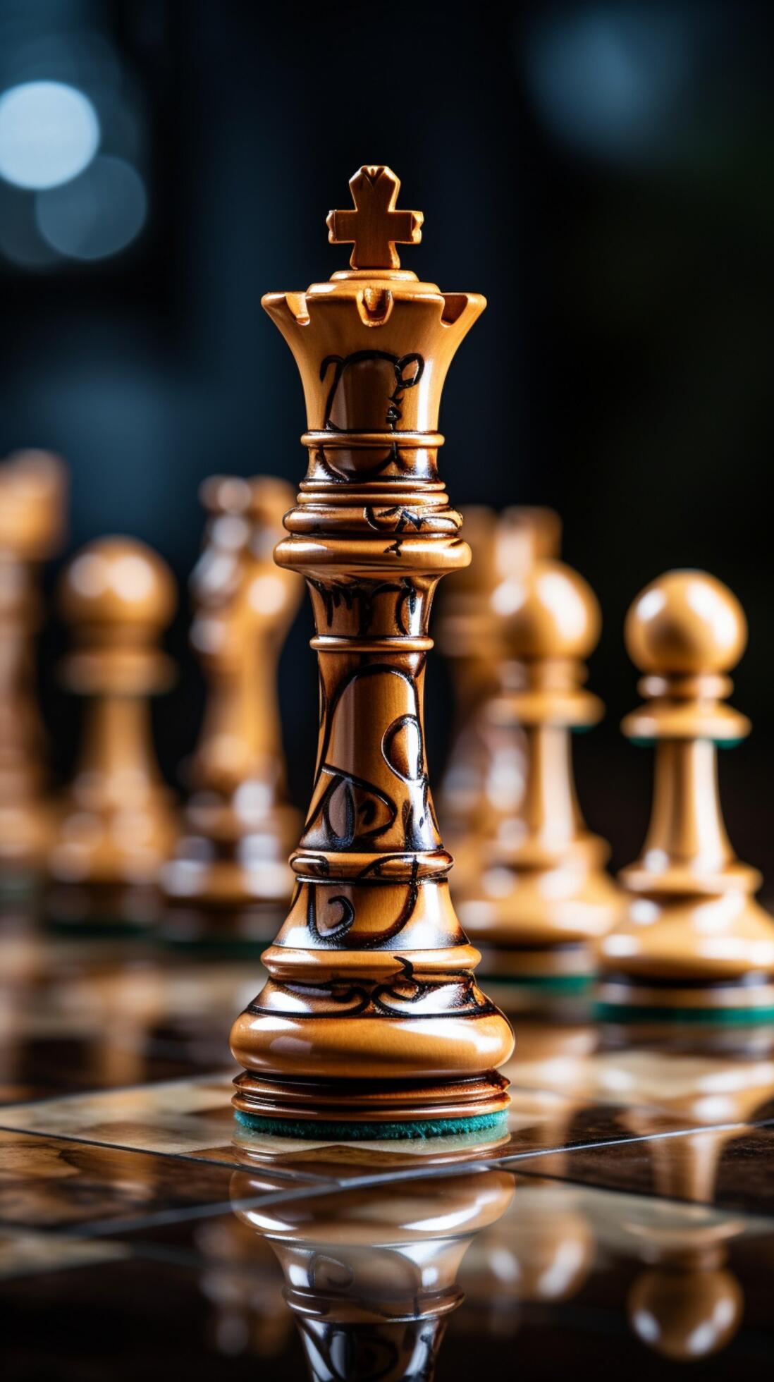 In the world of business, a chess piece symbolizes strategic financial  decisions Vertical Mobile Wallpaper AI Generated 31596907 Stock Photo at  Vecteezy