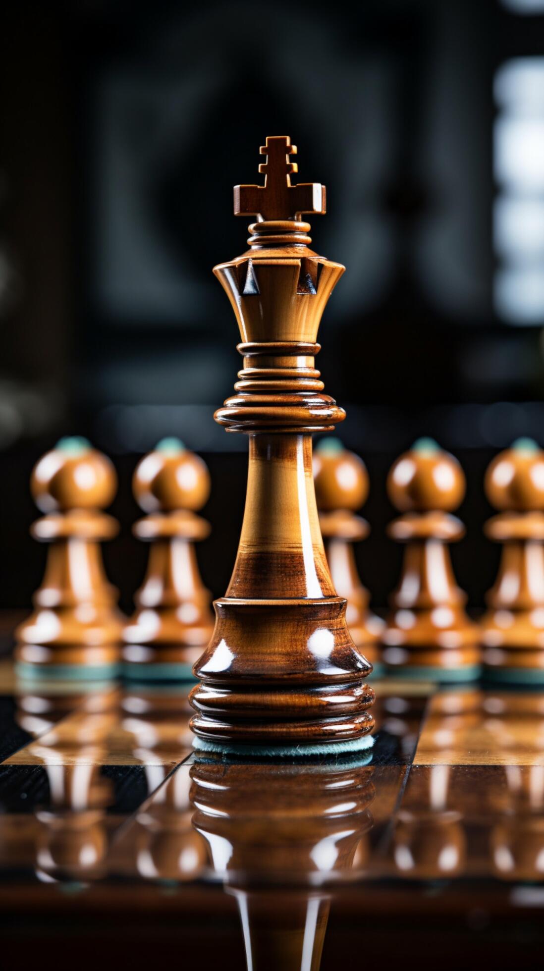 In the world of business, a chess piece symbolizes strategic financial  decisions Vertical Mobile Wallpaper AI Generated 31596907 Stock Photo at  Vecteezy