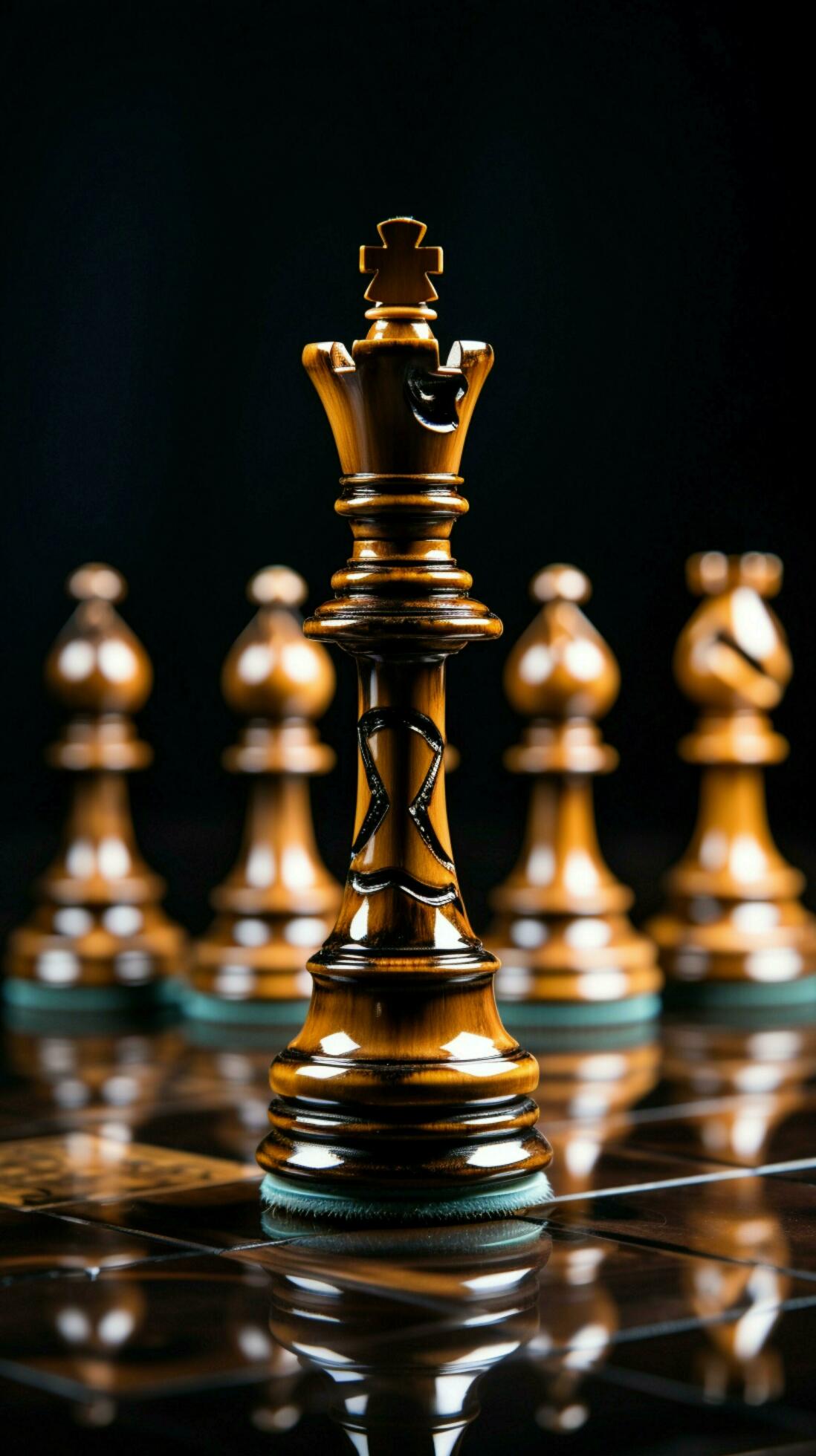 In the world of business, a chess piece symbolizes strategic financial  decisions Vertical Mobile Wallpaper AI Generated 31596907 Stock Photo at  Vecteezy