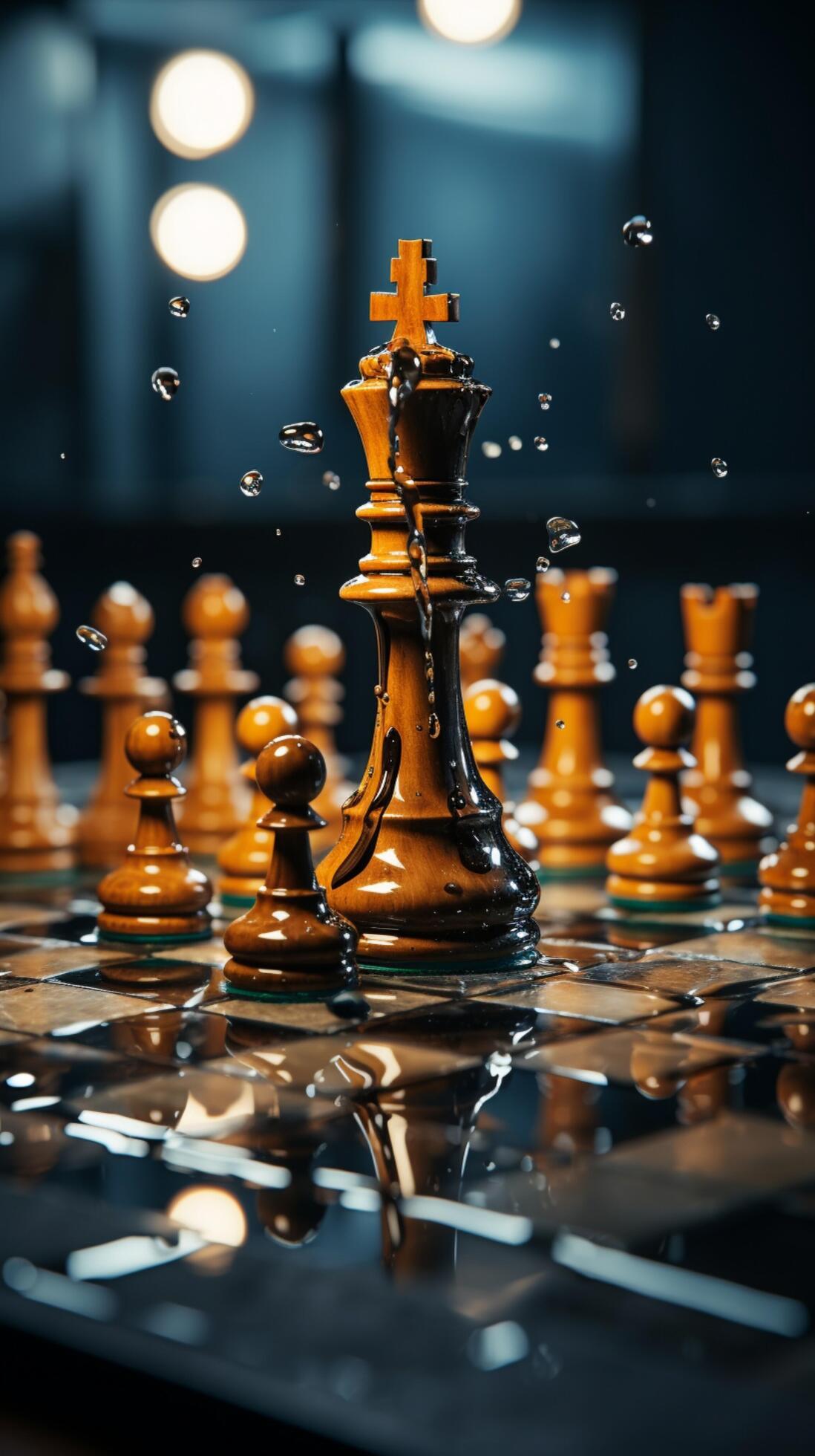 Chess, a metaphor for a businessmans game plan, strategy, and tactical  prowess Vertical Mobile Wallpaper AI Generated 31596790 Stock Photo at  Vecteezy