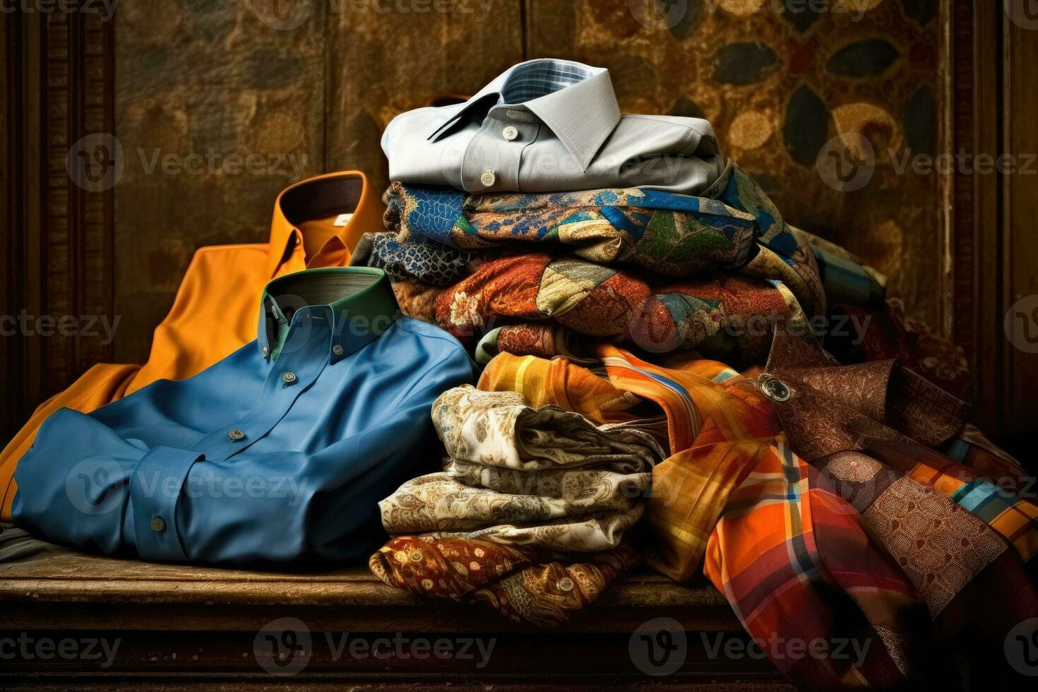 stock photo of a fashion still life with different style AI Generated