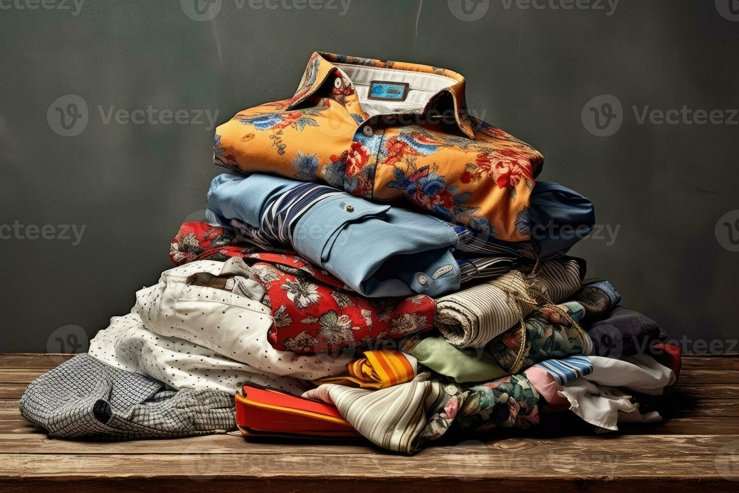 stock photo of a fashion still life with different style AI Generated