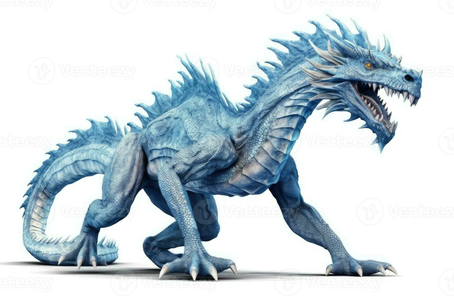 blue asian dragon chinese new year photo