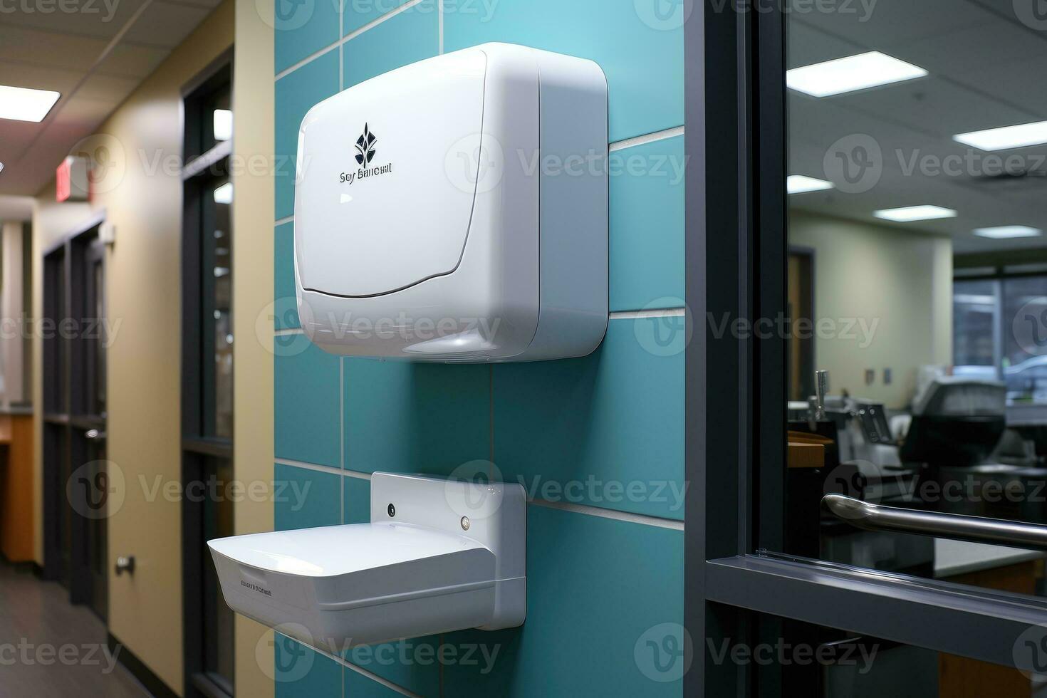 corner of the house where the Hand dryer is located professional advertising photography AI Generated photo