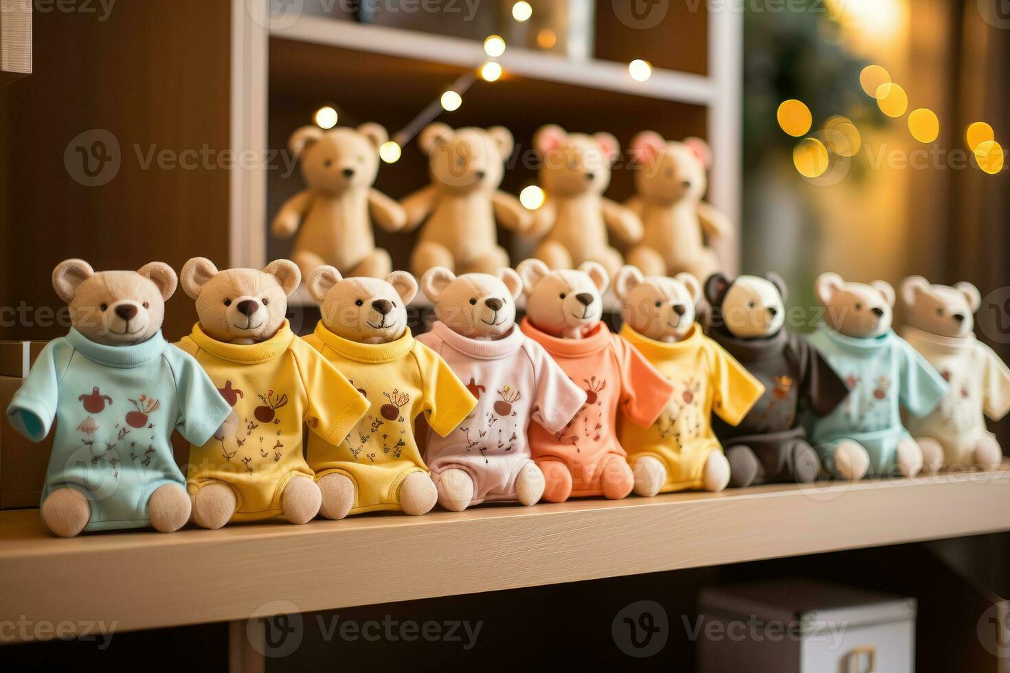 Baby clothes shoes toy and accessories professional advertising photography AI Generated photo
