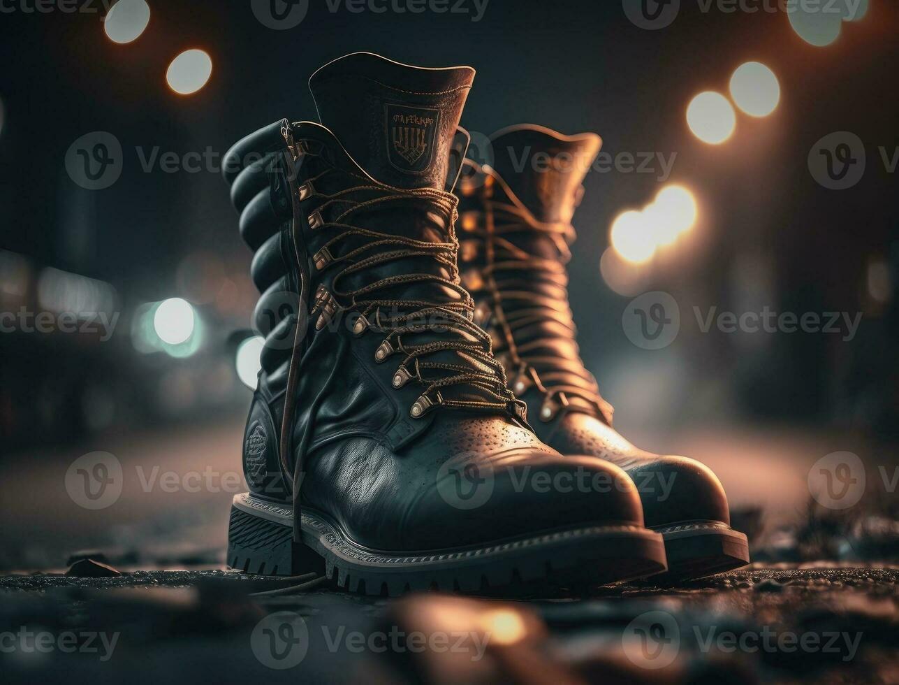 stylish black boots mens