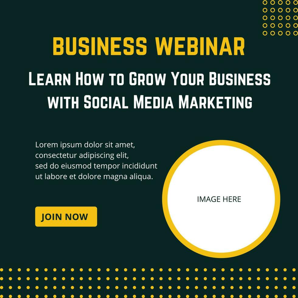 Business webinar free vector template