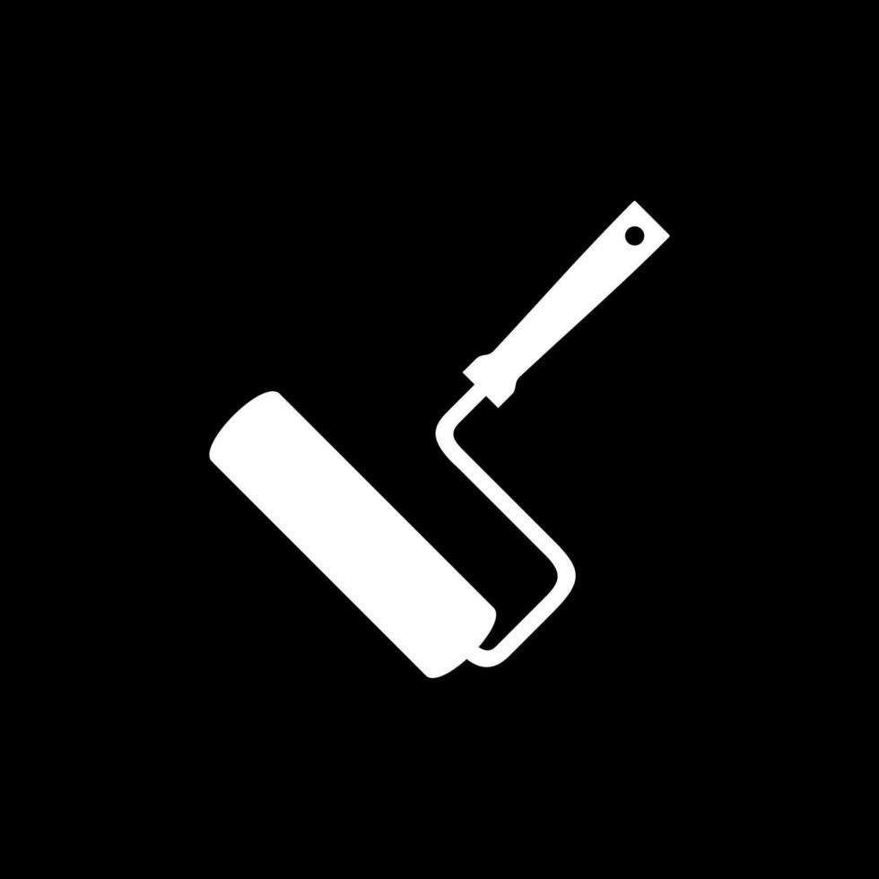 Paint Roller Silhouette, can use for Logo Gram, Pictogram, Apps, Art Illustration, Website or Graphic Design Element. Vector Illustration