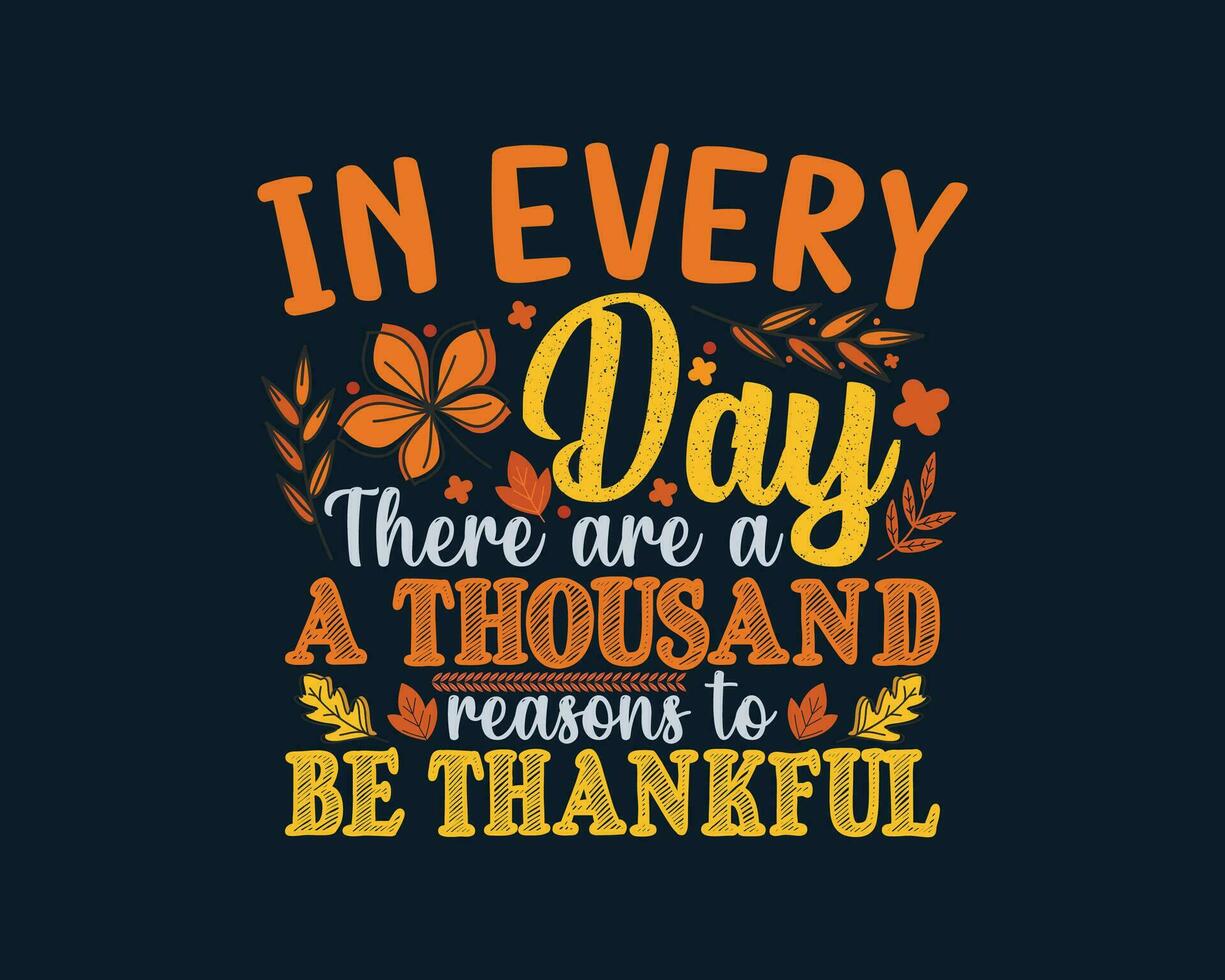 Celebrate Thanksgiving with Trendy T-shirt vector