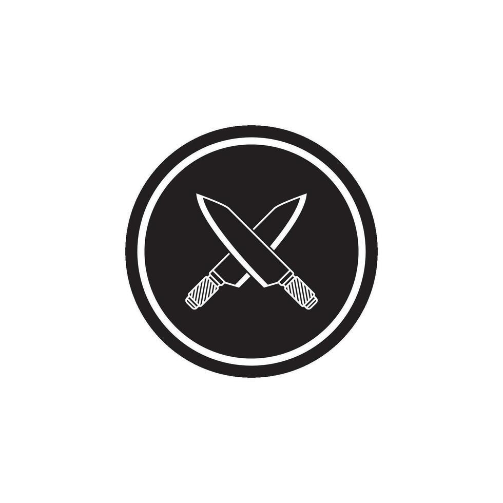 cuchillo icono vector