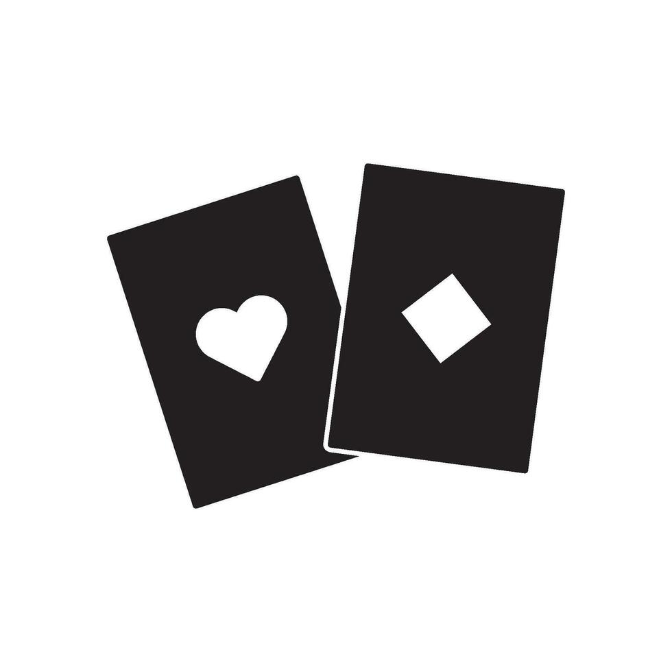 gambling card icon vector