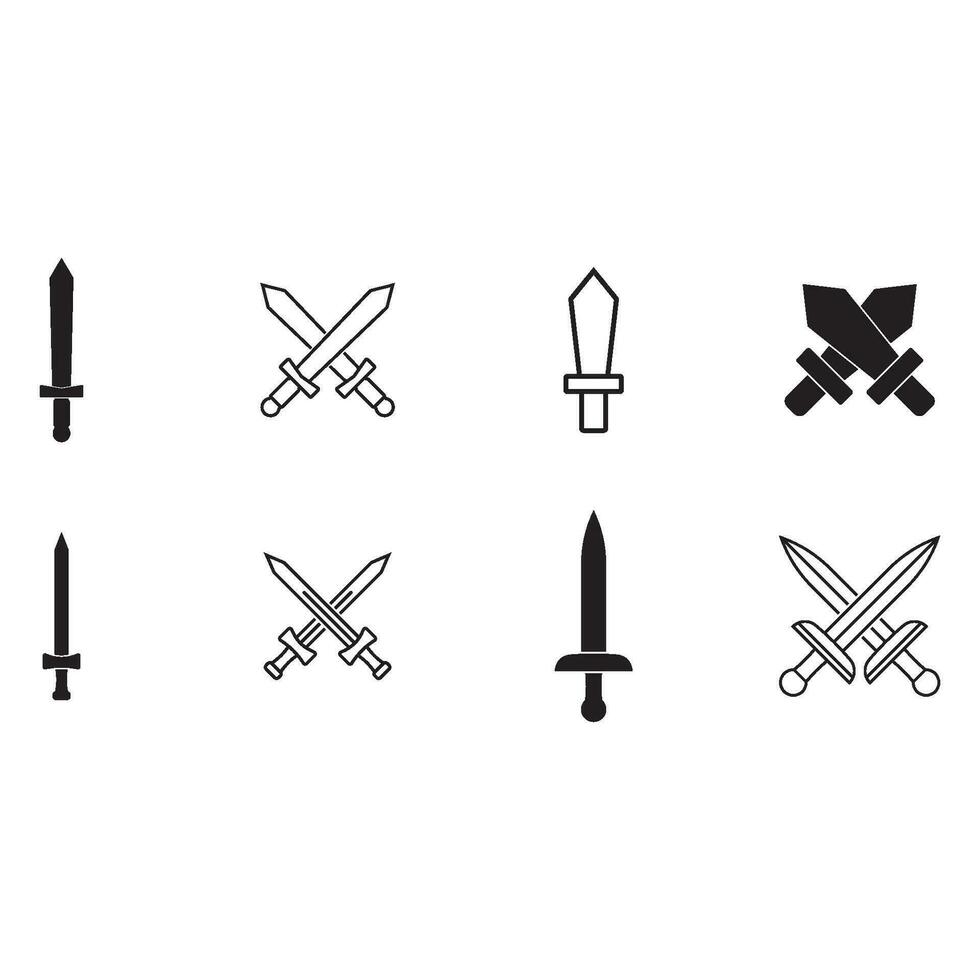 sword icon vector