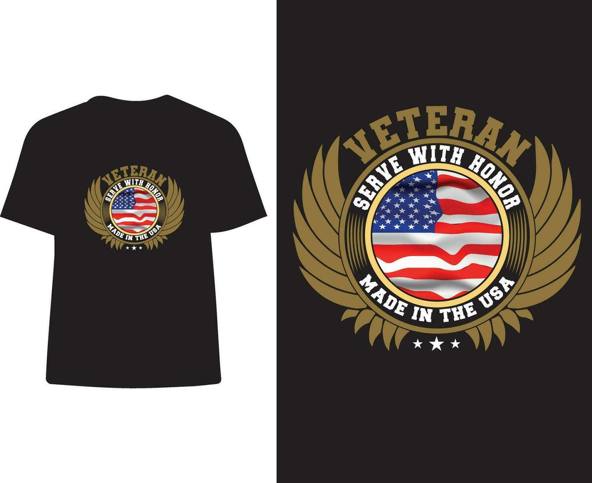 Estados Unidos Ejército camiseta diseño vector