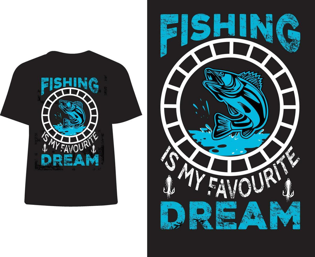 Fishing t-shirt design vector