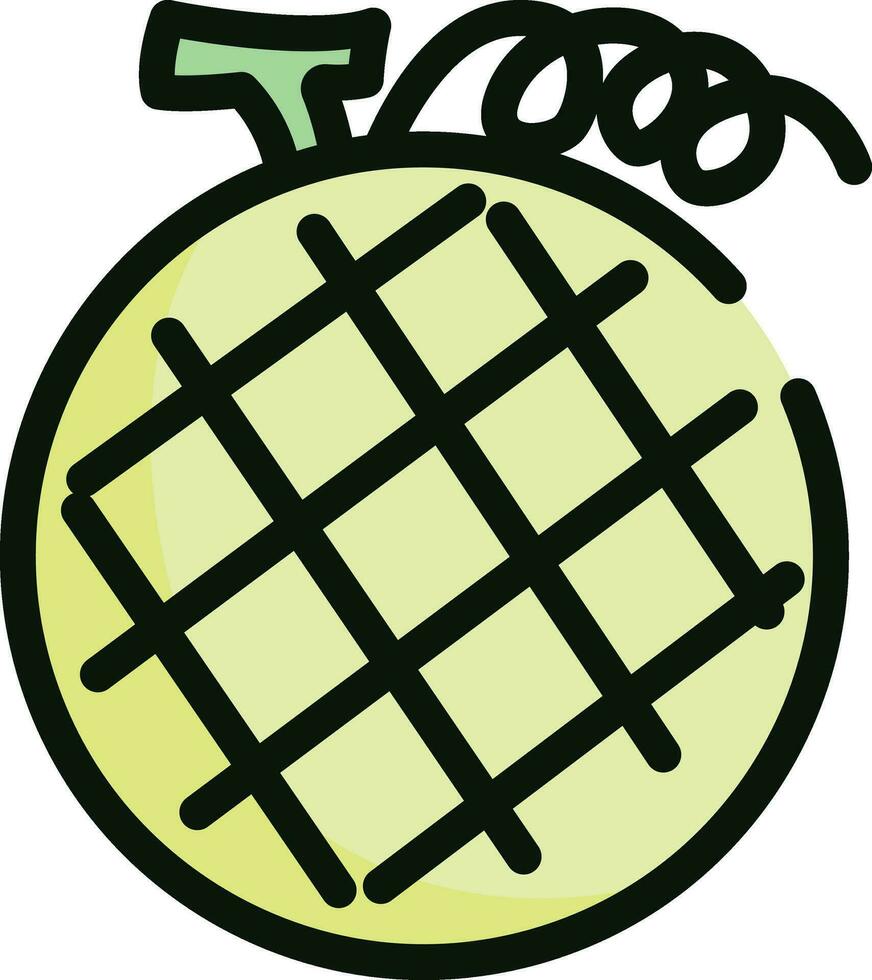 hami melón icono diseño vector