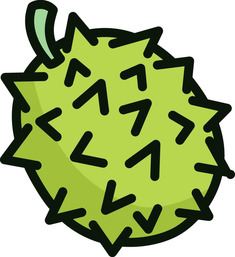 durian icon design vector