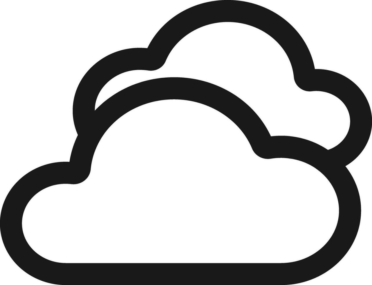 partly cloudy icon design vector