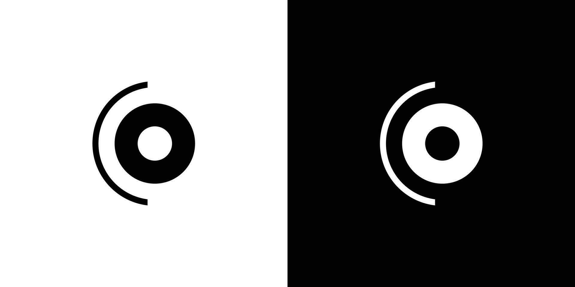 modern and unique letter CO initials logo design vector
