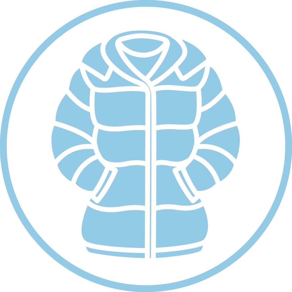 down jackets icon design vector