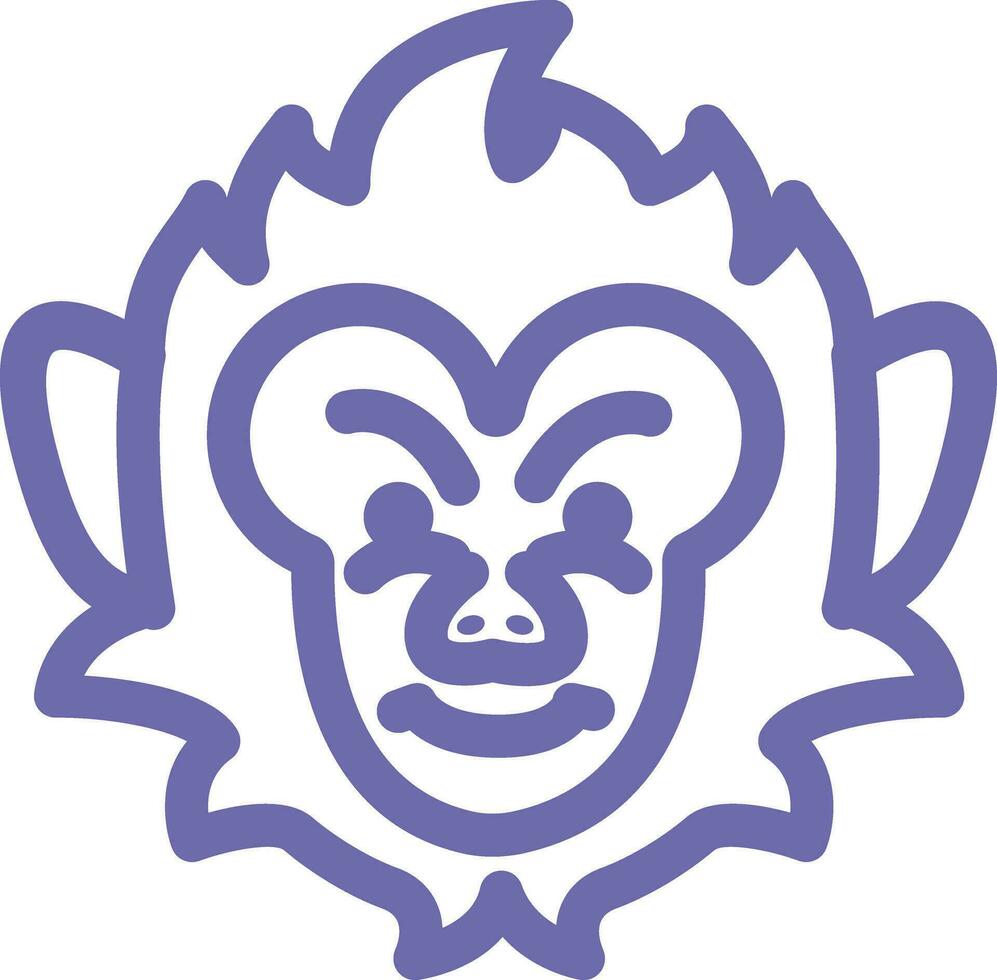 monkey icon design vector