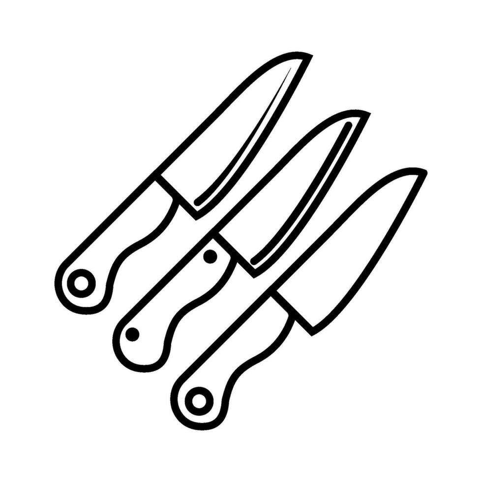 cuchillo icono diseño vector plantillas