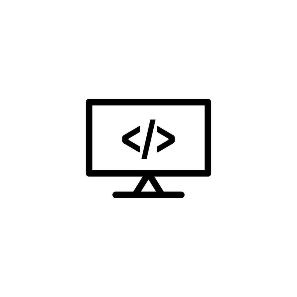 codificación icono vector diseño plantillas