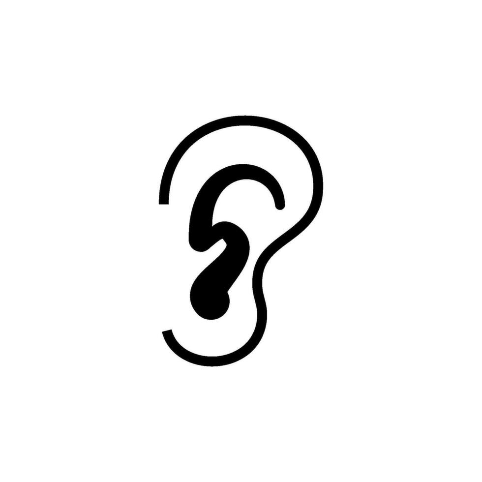 ear icon vector design templates