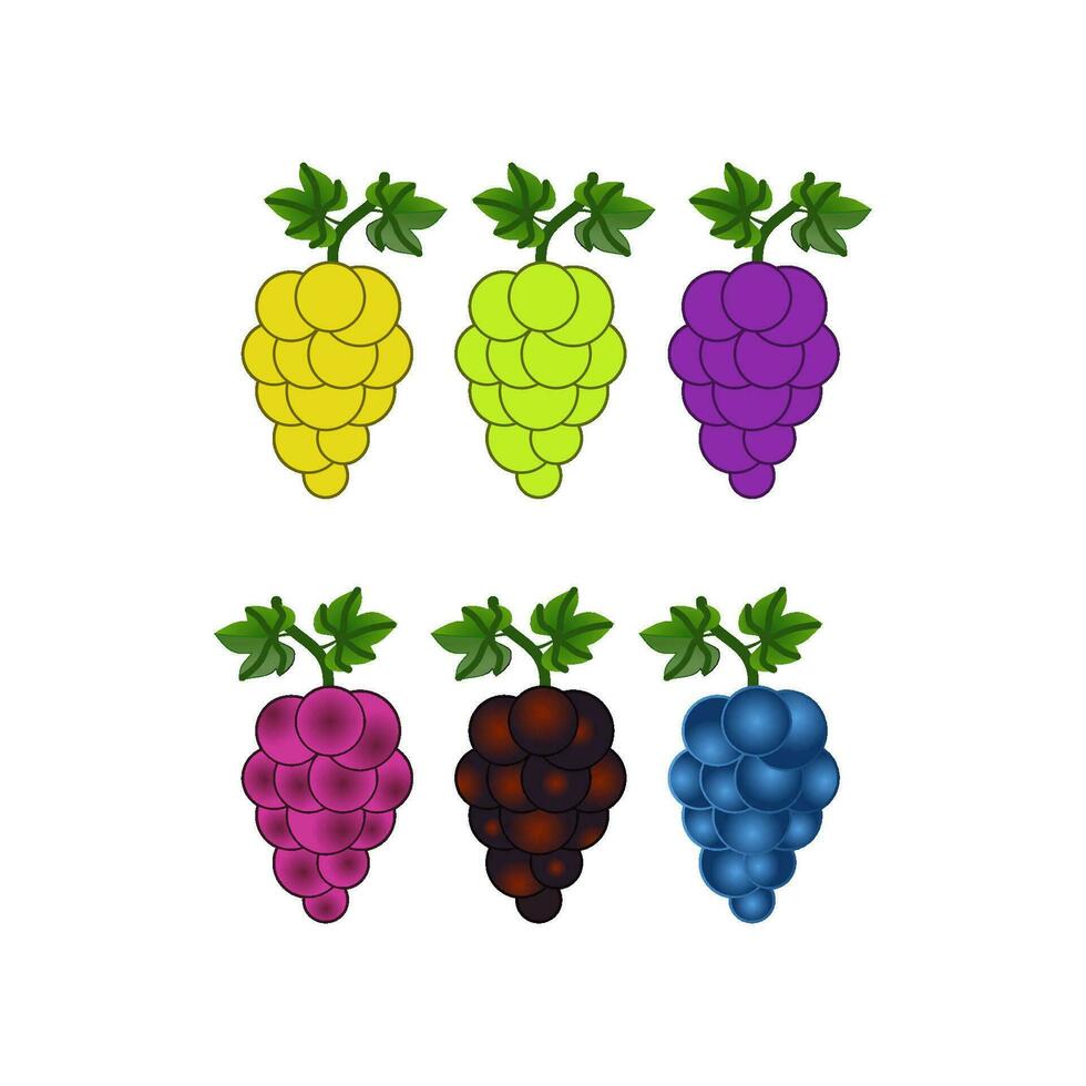 grapes icon vector design templates