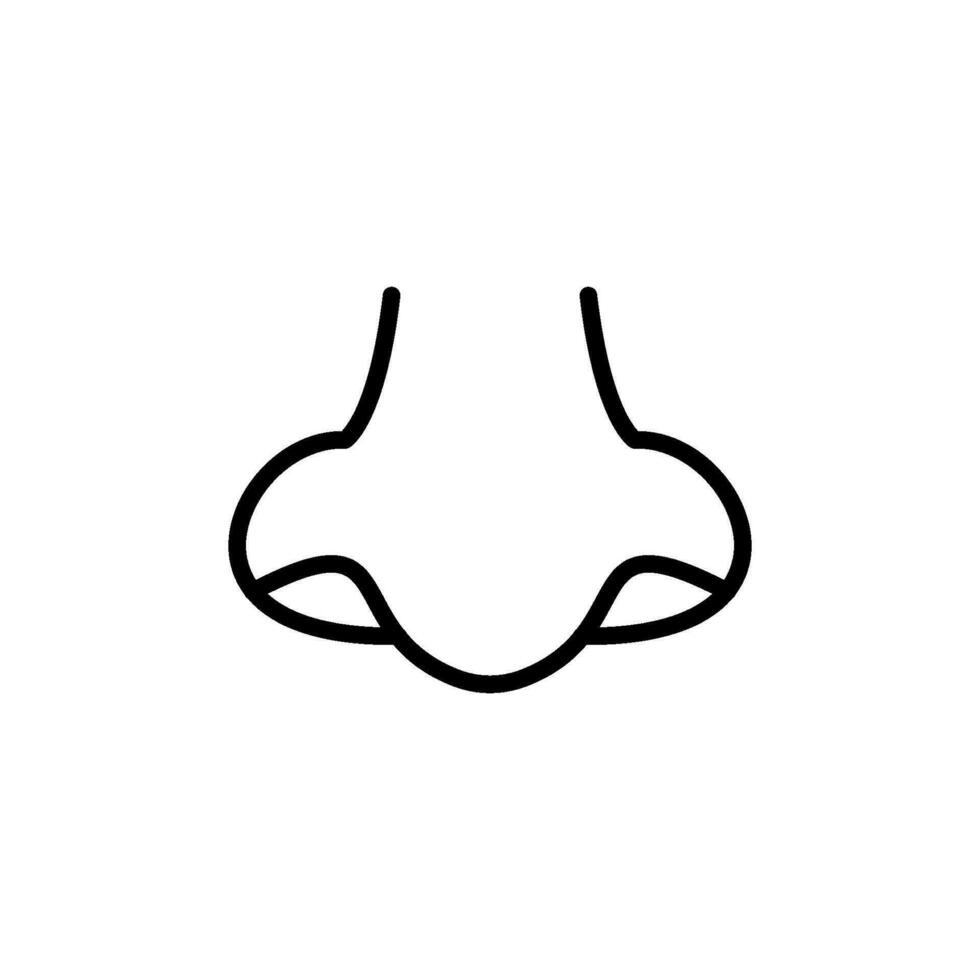 nose icon vector design templates