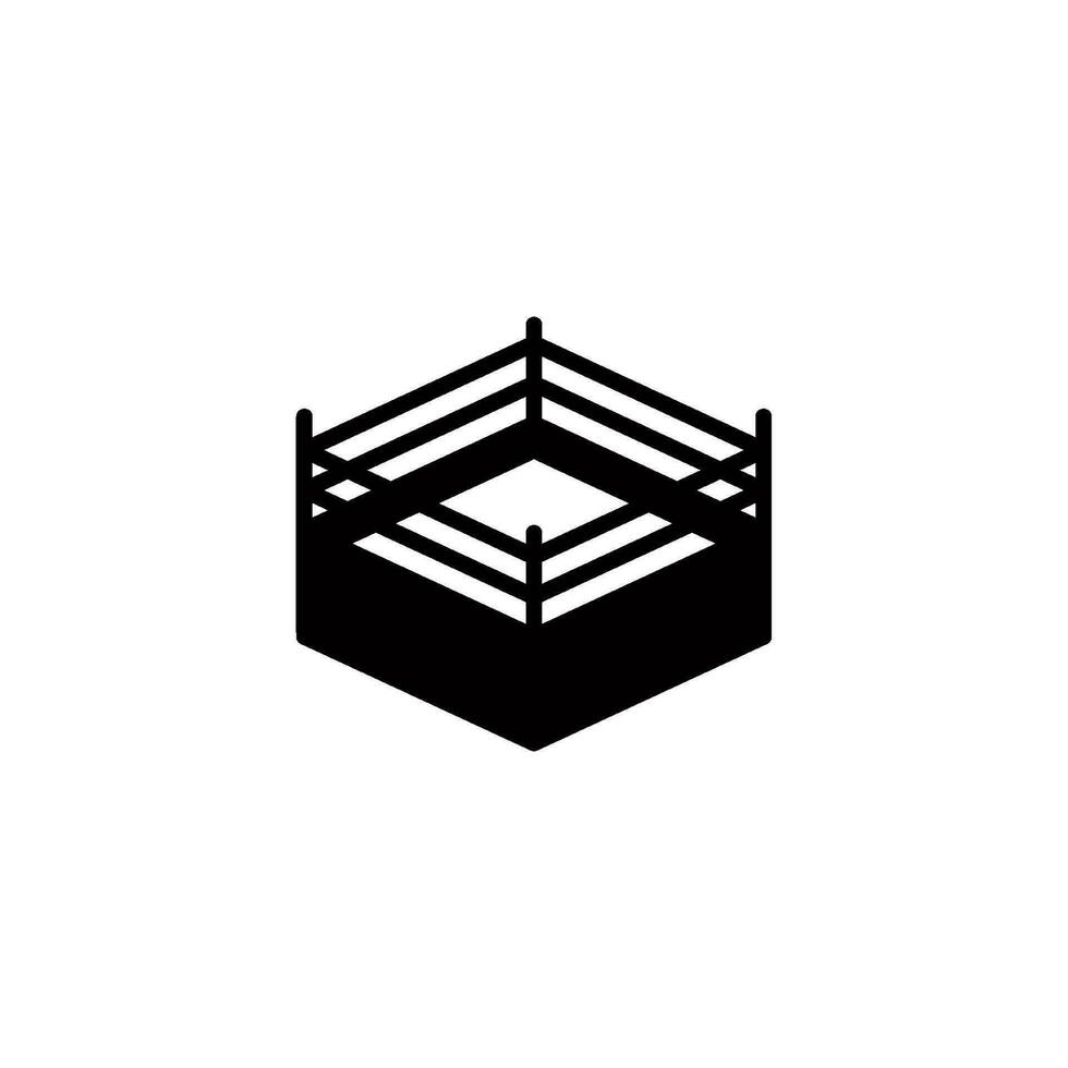 boxeo anillo icono vector diseño plantillas