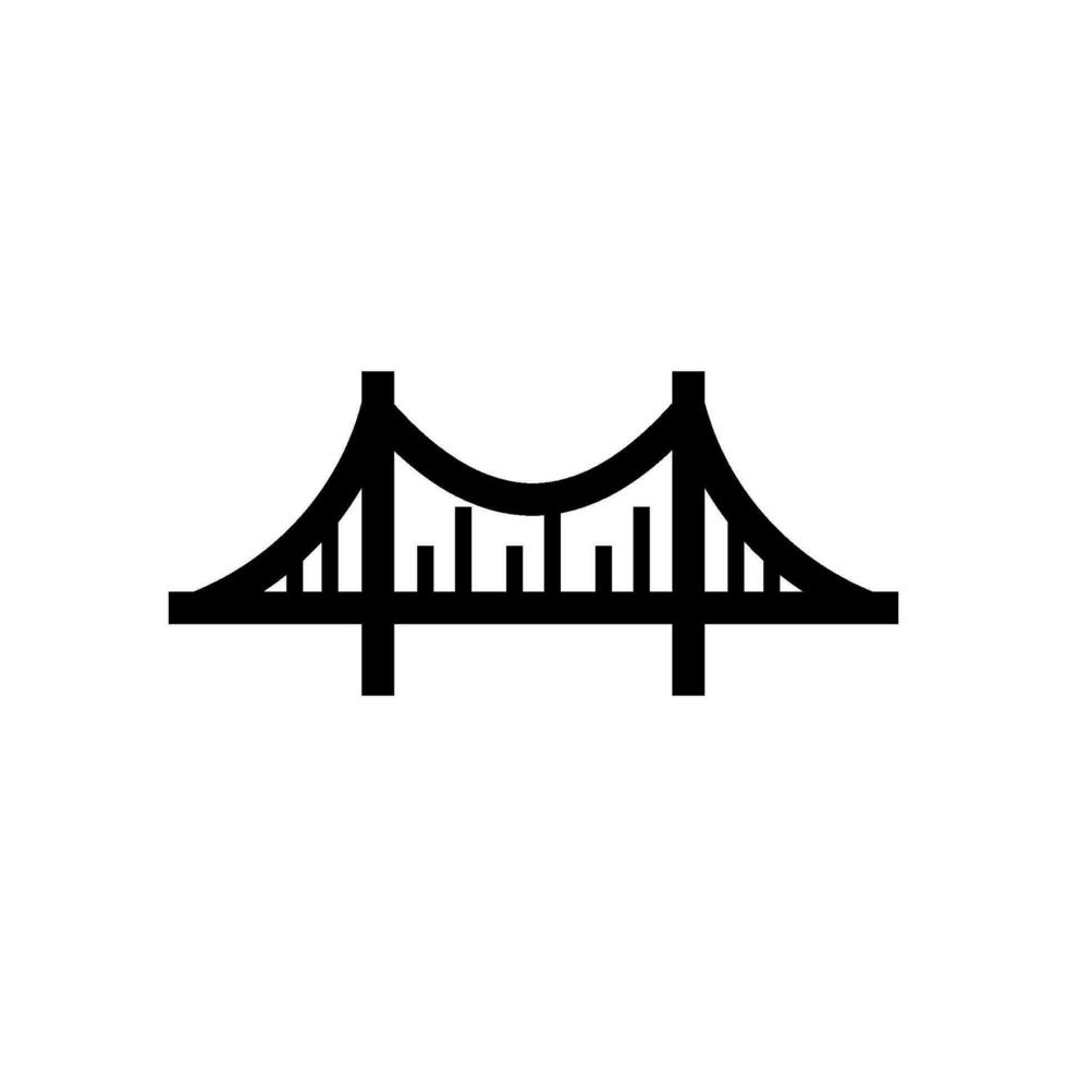 puente icono vector diseño plantillas