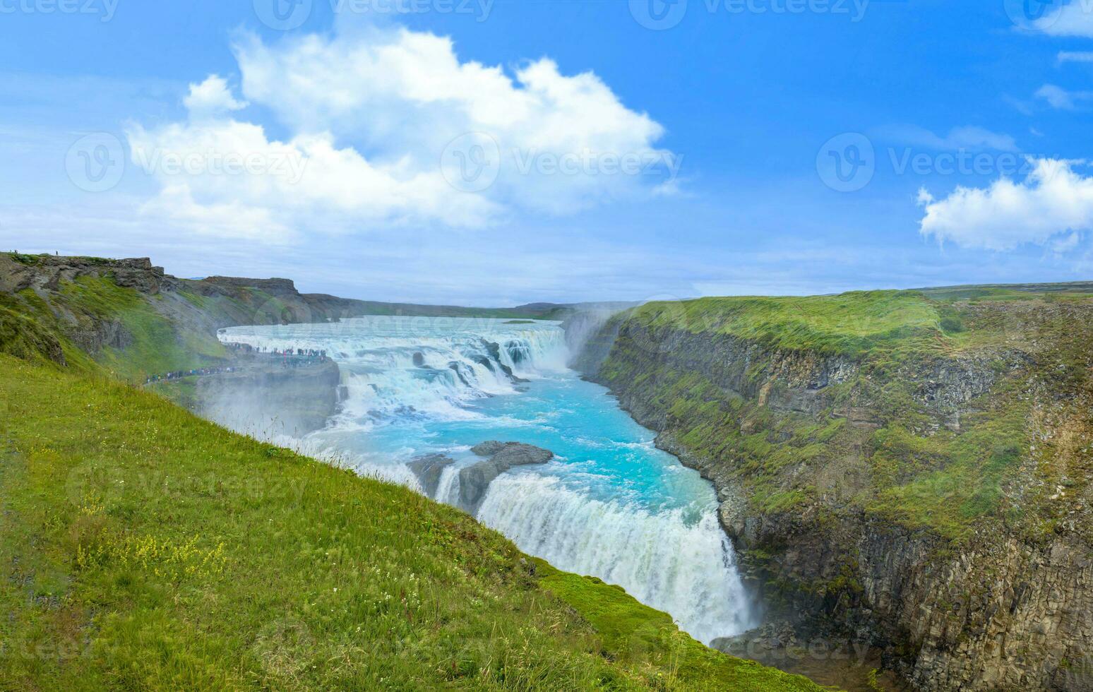 Reykjavik, tour to scenic Gullfoss Falls, a part of Iceland Golden Circle travel destination photo