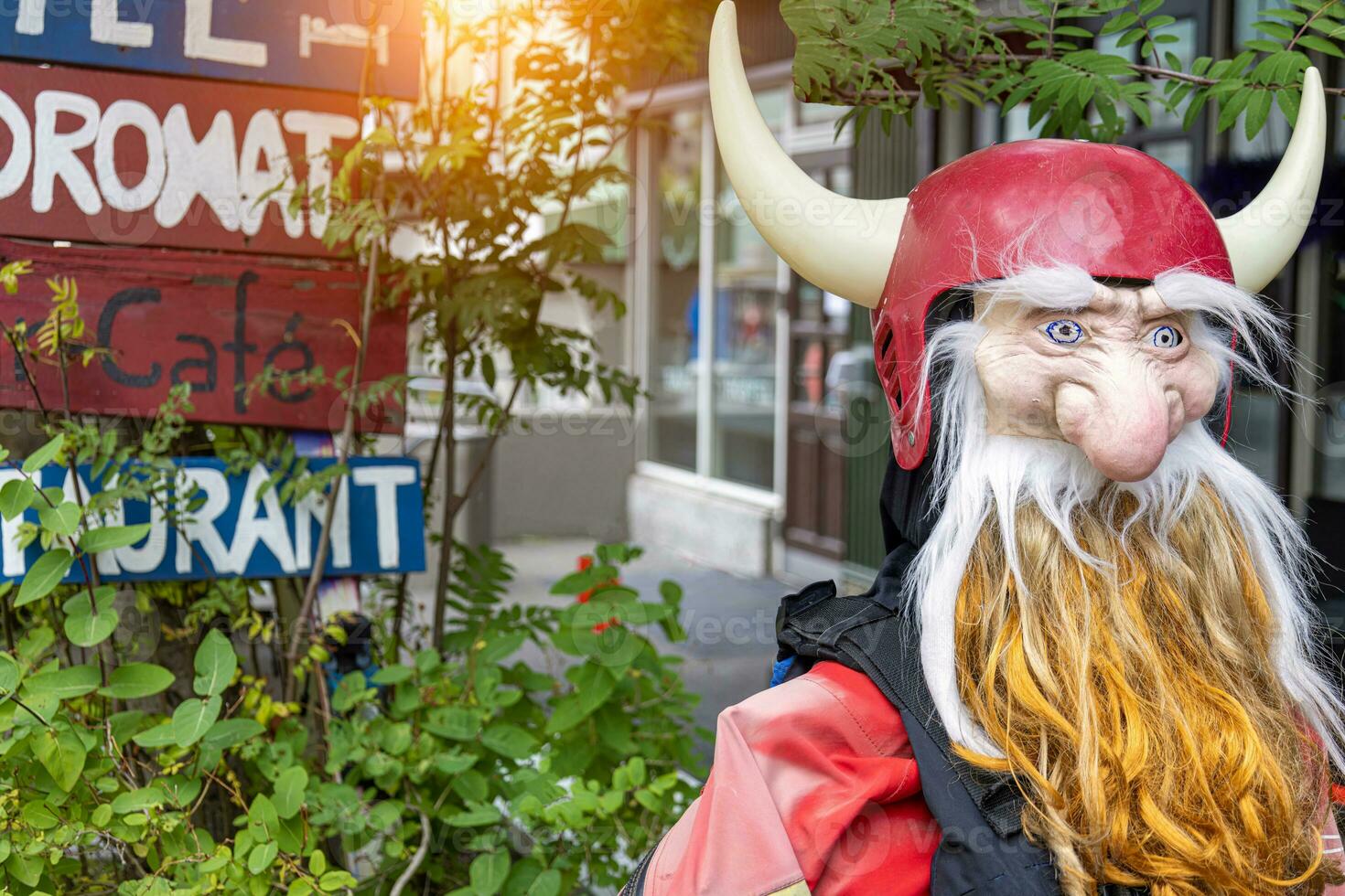Iceland Akureyri town, starting point to Godafoss waterfall tour, lake Myvatn and whale watching photo