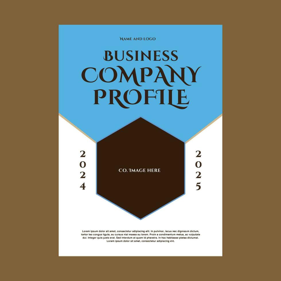 negocio empresa perfil modelo folleto diseño vector