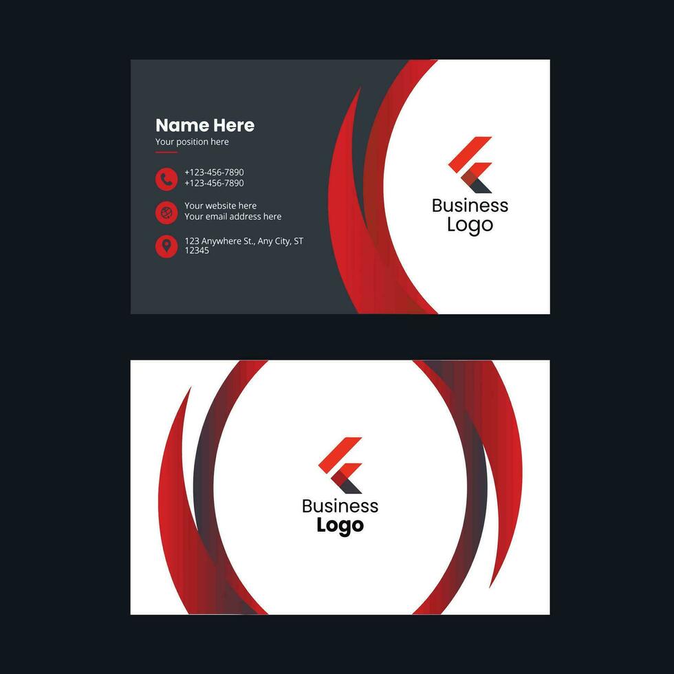 Creative Business Card Design Templates. Professional and elegant abstract Business card templates  perfect for your company and job title. Business card vector design templates.