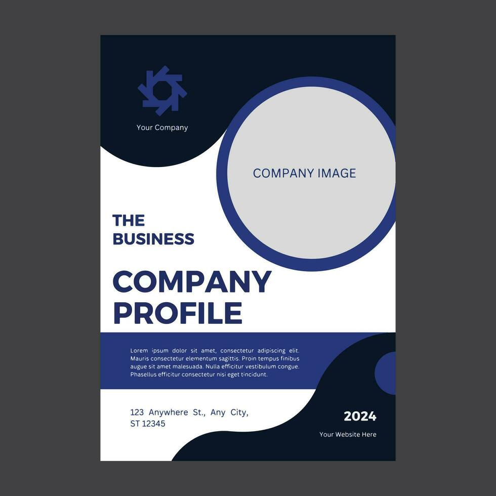 negocio empresa perfil modelo folleto diseño vector