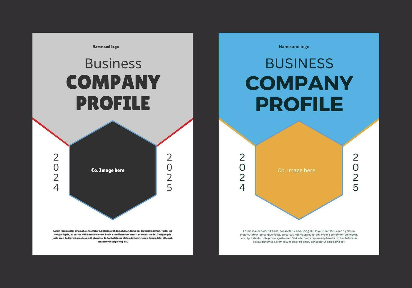 Business Company Profile Template Brochure Layout vector