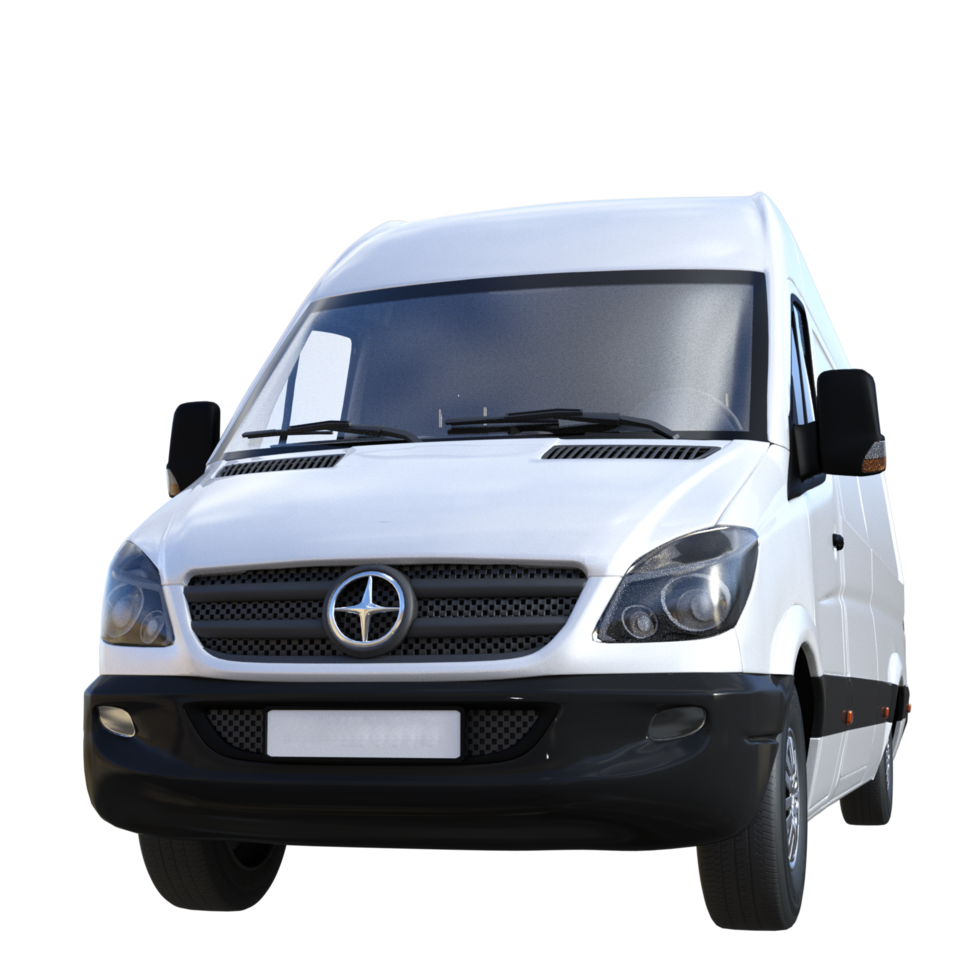 van car isolated 3d png