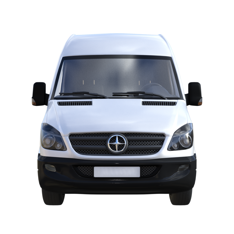 van car isolated 3d png