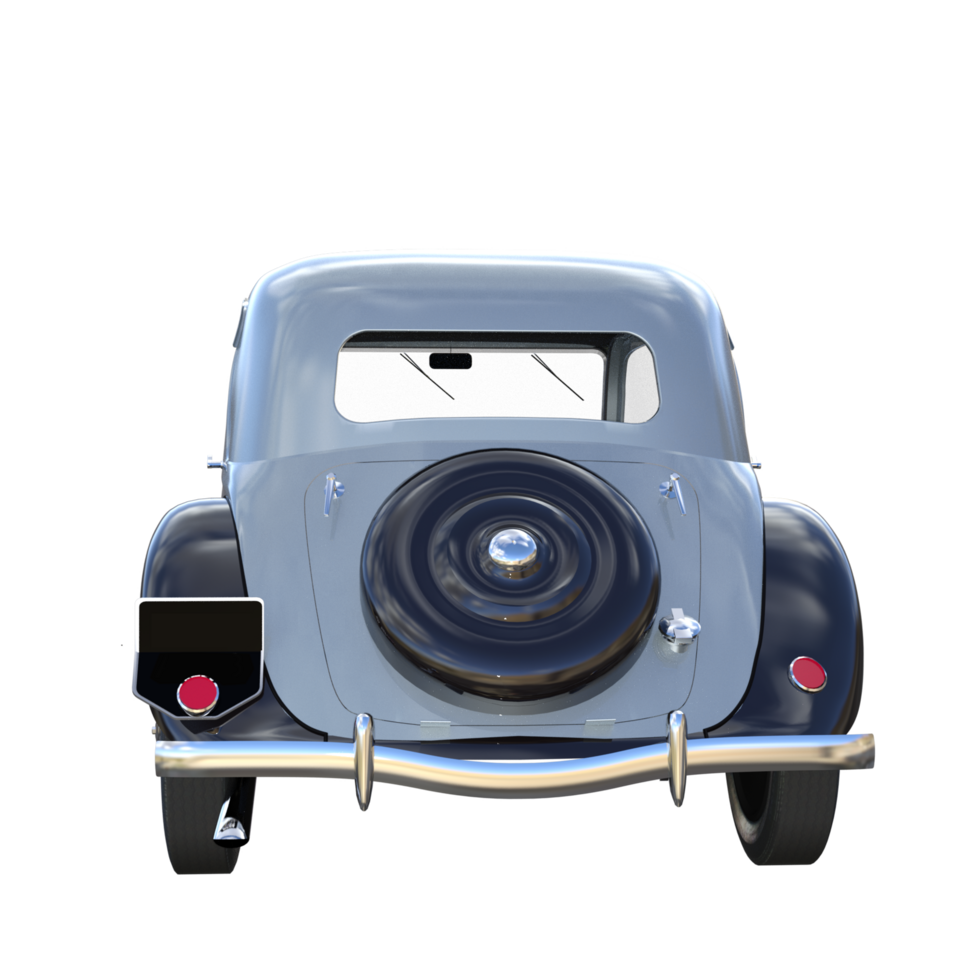 Retro car isolated 3d png