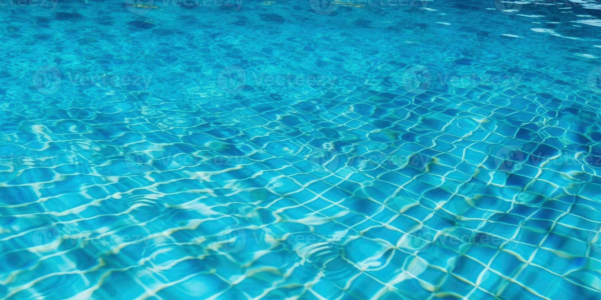 agua en nadando piscina. claro piscina agua antecedentes. generativo ai foto