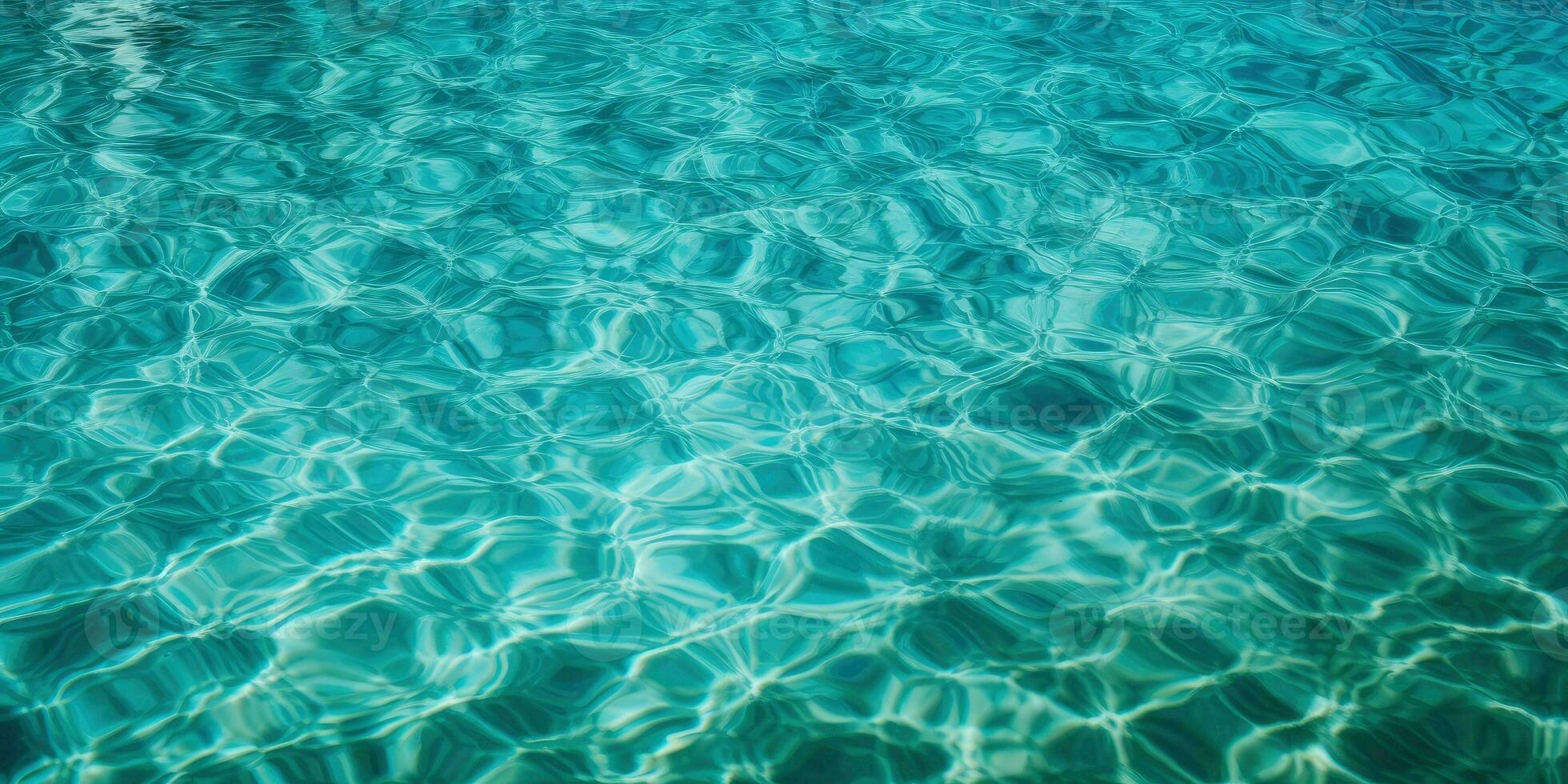Water in swimming pool. Clear pool water background. Generative AI photo