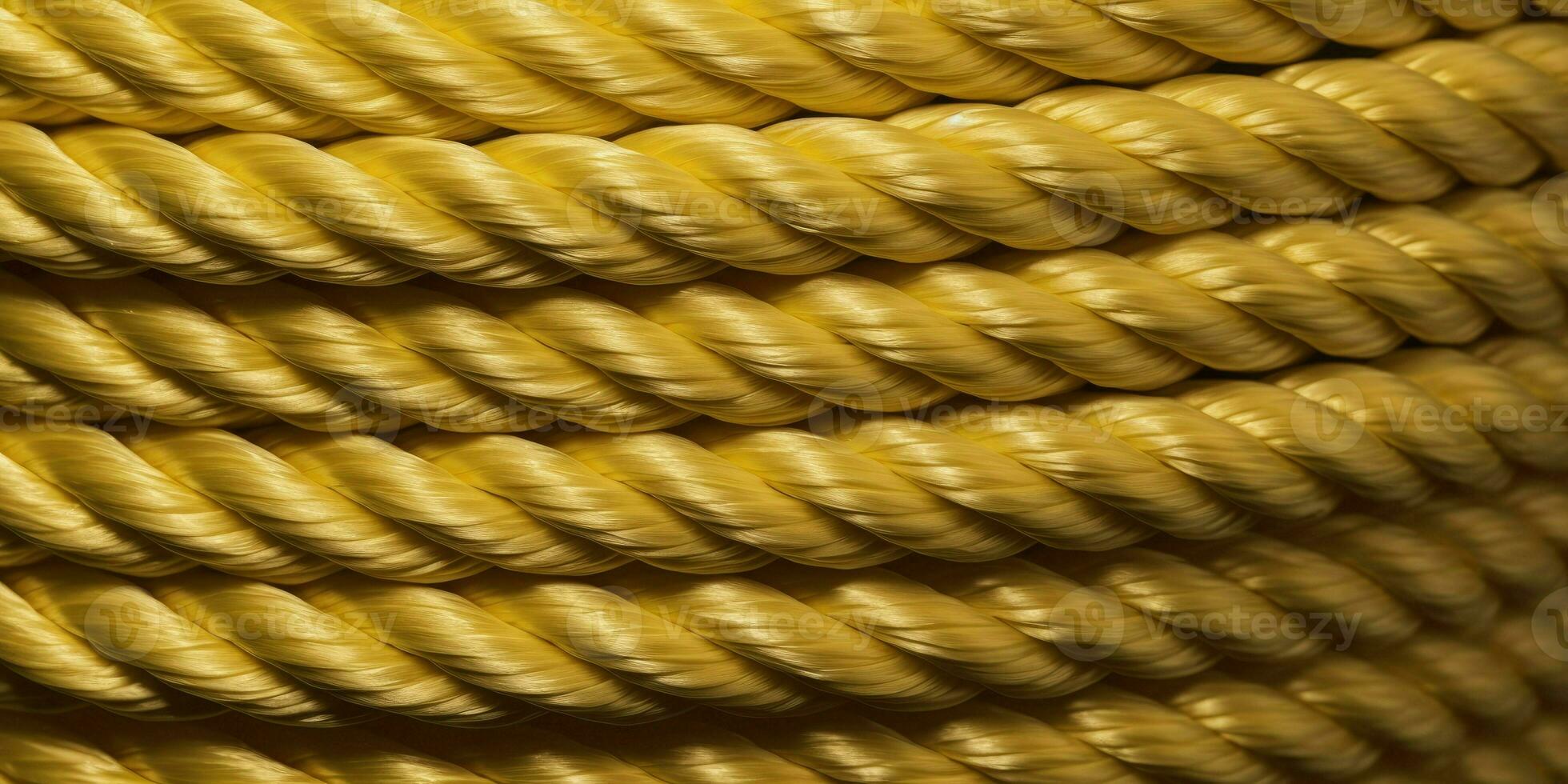 Yellow rope texture background. Backdrop made with ropes. Generative AI photo