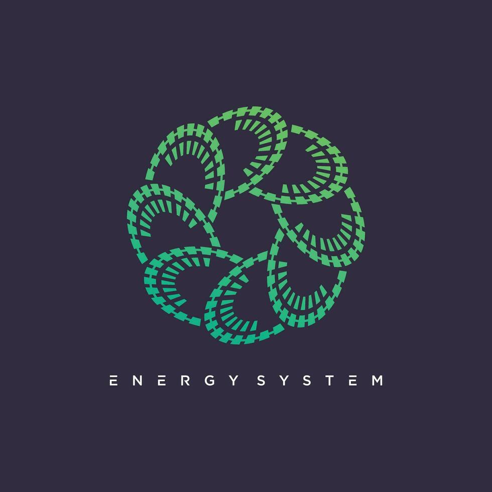 Modern energy design vector with creative element concept
