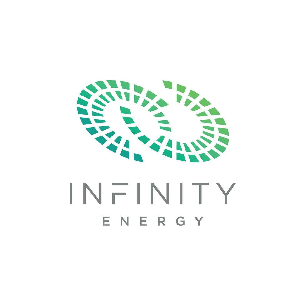 Infinity energy design vector with creative element concept