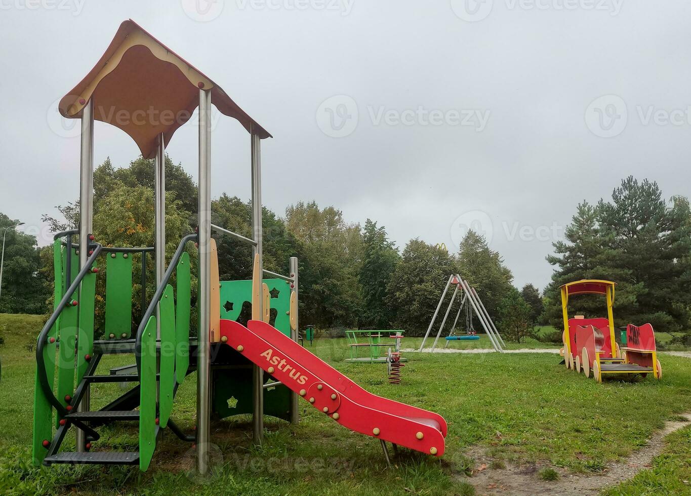 playground for children, in the park photo