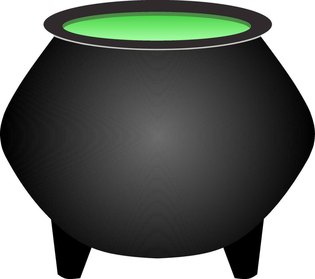 Witch cauldron icon vector for happy Halloween event. Cauldron spell icon that can be used as symbol, sign or decoration. Caldron icon graphic resource for Halloween theme vector design