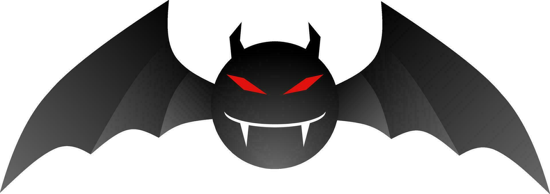 Scary bat icon vector for happy Halloween event. Halloween bat icon that can be used as symbol, sign or decoration. Spooky bat icon graphic resource for Halloween theme vector design